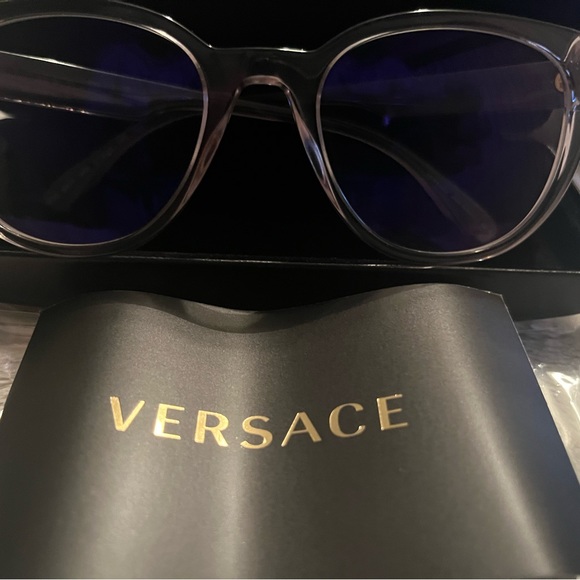 Authentic Versace Full Inclusion Eyeglasses EUC - Picture 4 of 12